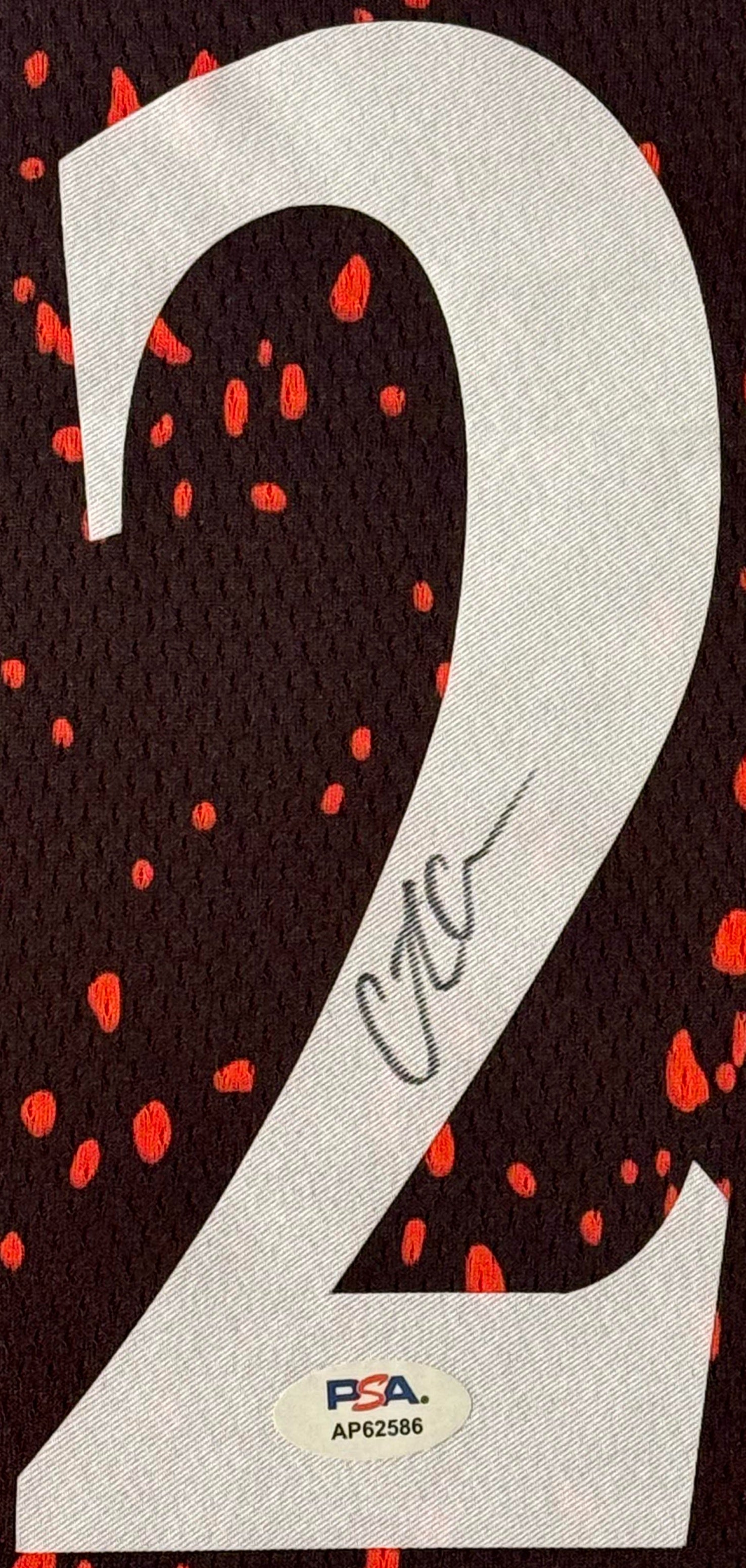 Caitlin Clark Signed Indiana Fever Nike Jersey Framed PSA COA - Photo of frame