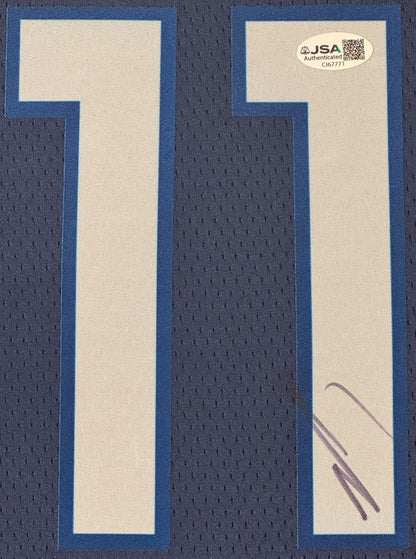 Naz Reid Signed Minnesota Timberwolves Nike Jersey Framed JSA COA - Close up of Number