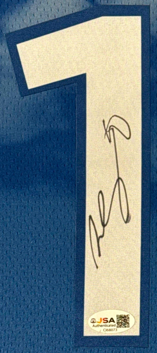 Mike Conley Signed Minnesota Timberwolves Nike Jersey Framed JSA COA - Close up of Number