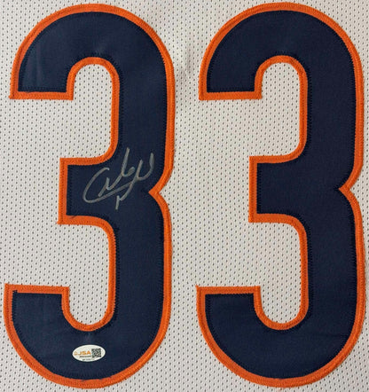 Charles Tillman Signed Chicago Bears Jersey Framed JSA COA - Close up of Number