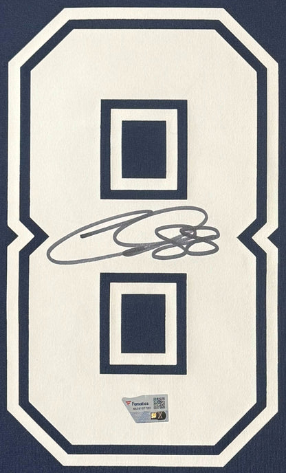 CeeDee Lamb Signed Dallas Cowboys Nike Jersey Framed Fanatics COA - Close up of Number