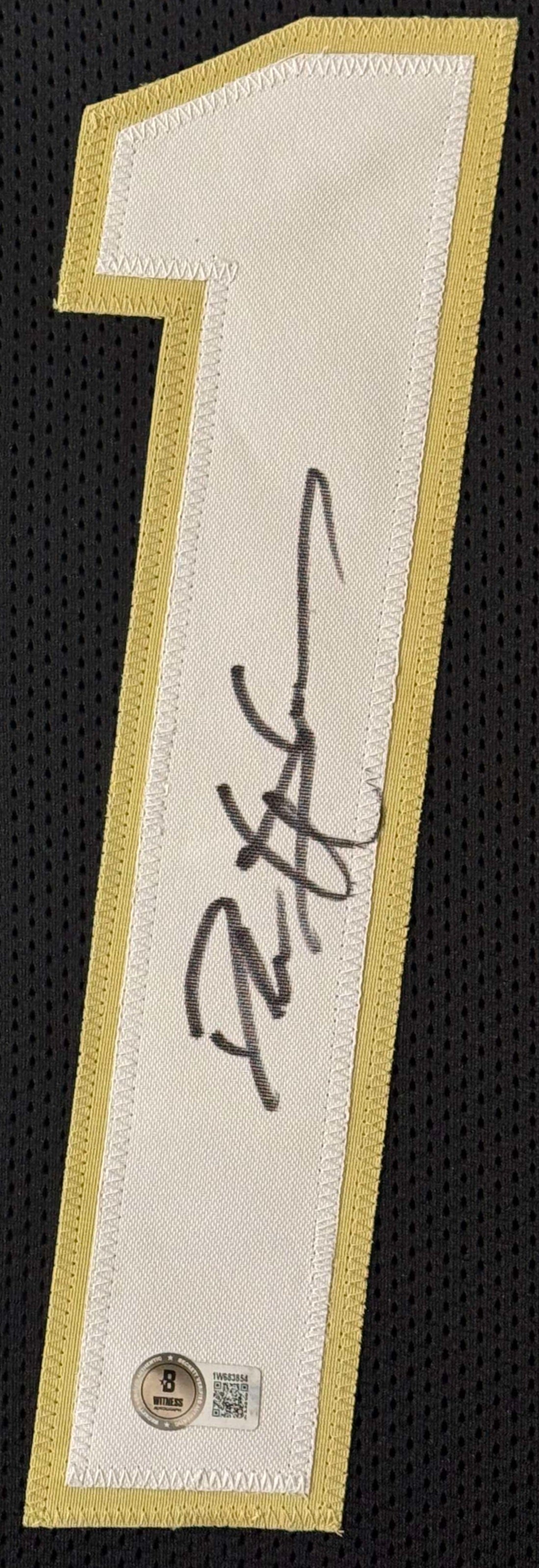 Deion Sanders Signed Colorado Buffaloes Jersey Framed Beckett COA - Close up of Number