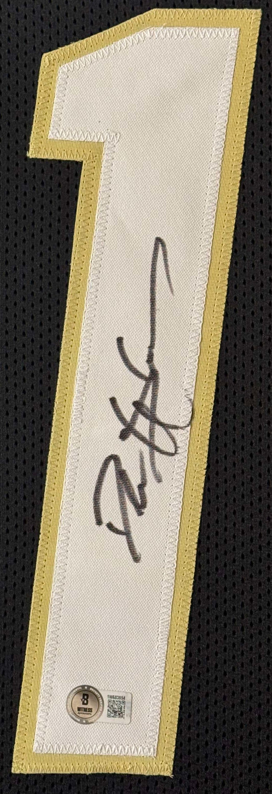Deion Sanders Signed Colorado Buffaloes Jersey Framed Beckett COA - Close up of Number