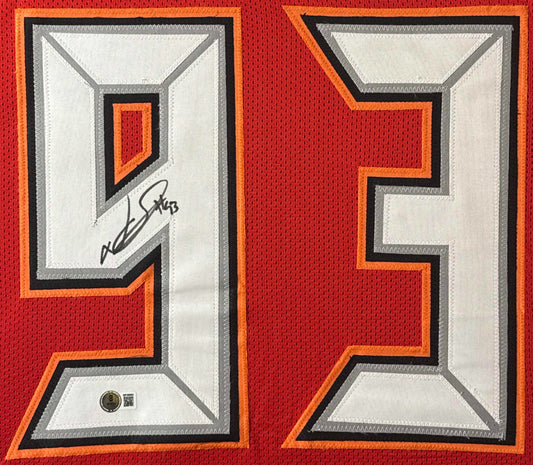 Ndamukong Suh Signed Tampa Bay Buccaneers Jersey Framed Beckett COA - Close up of Number