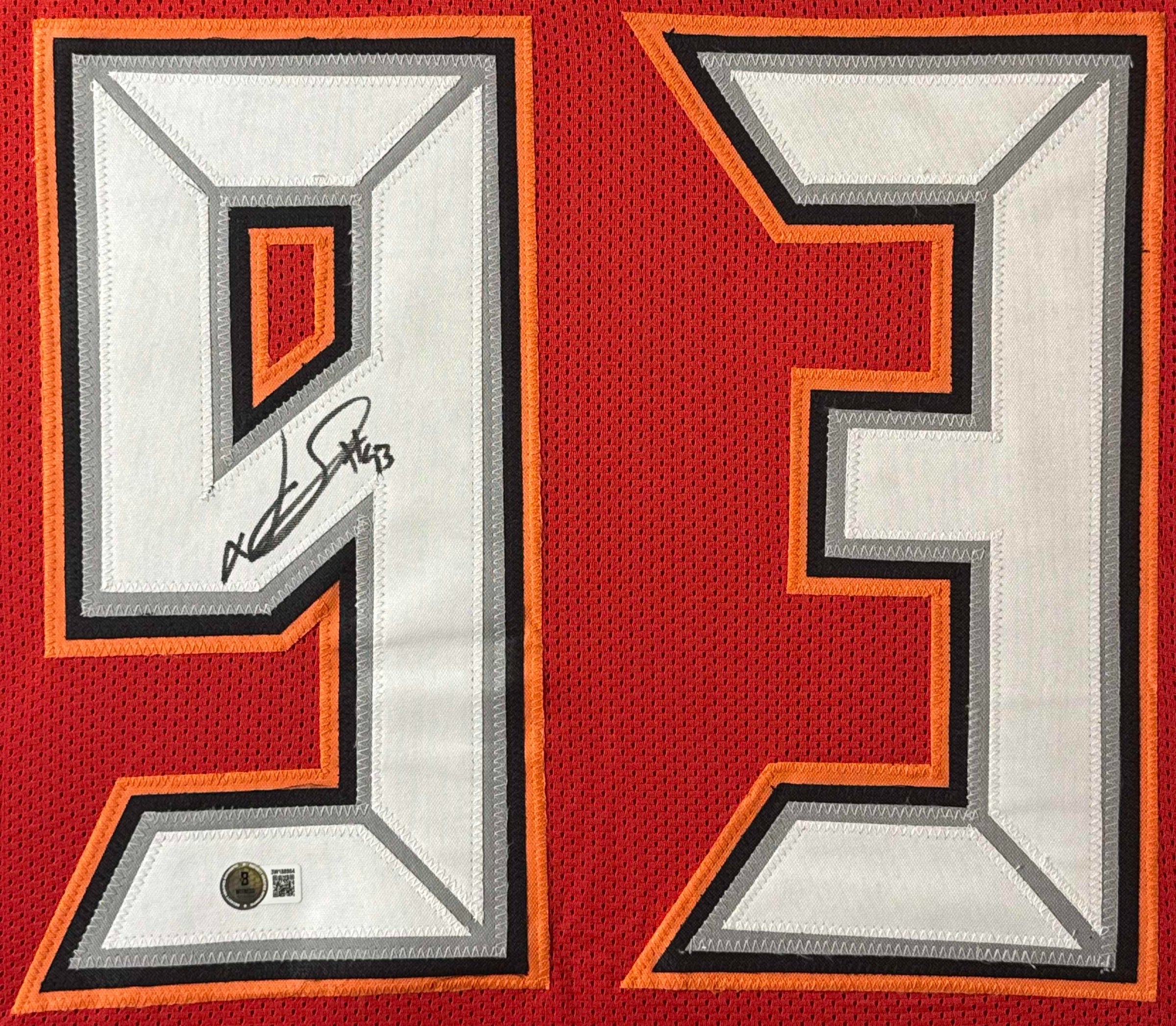 Ndamukong Suh Signed Tampa Bay Buccaneers Jersey Framed Beckett COA - Close up of Number