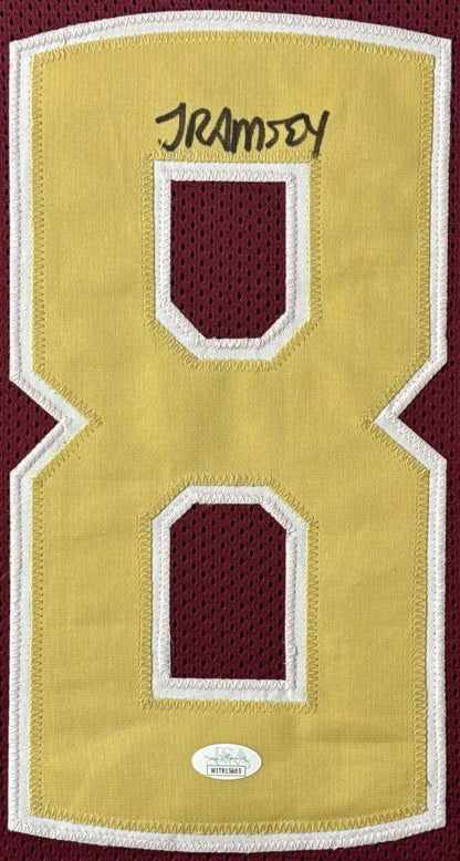 Jalen Ramsey Signed Florida State Seminoles Jersey Framed JSA COA - Close up of Number