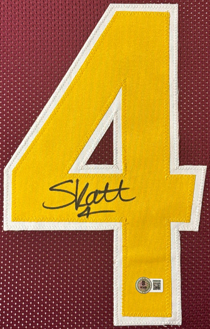 Cameron Skattebo Signed Arizona State Sun Devils Jersey Framed Beckett COA - Close up of Number