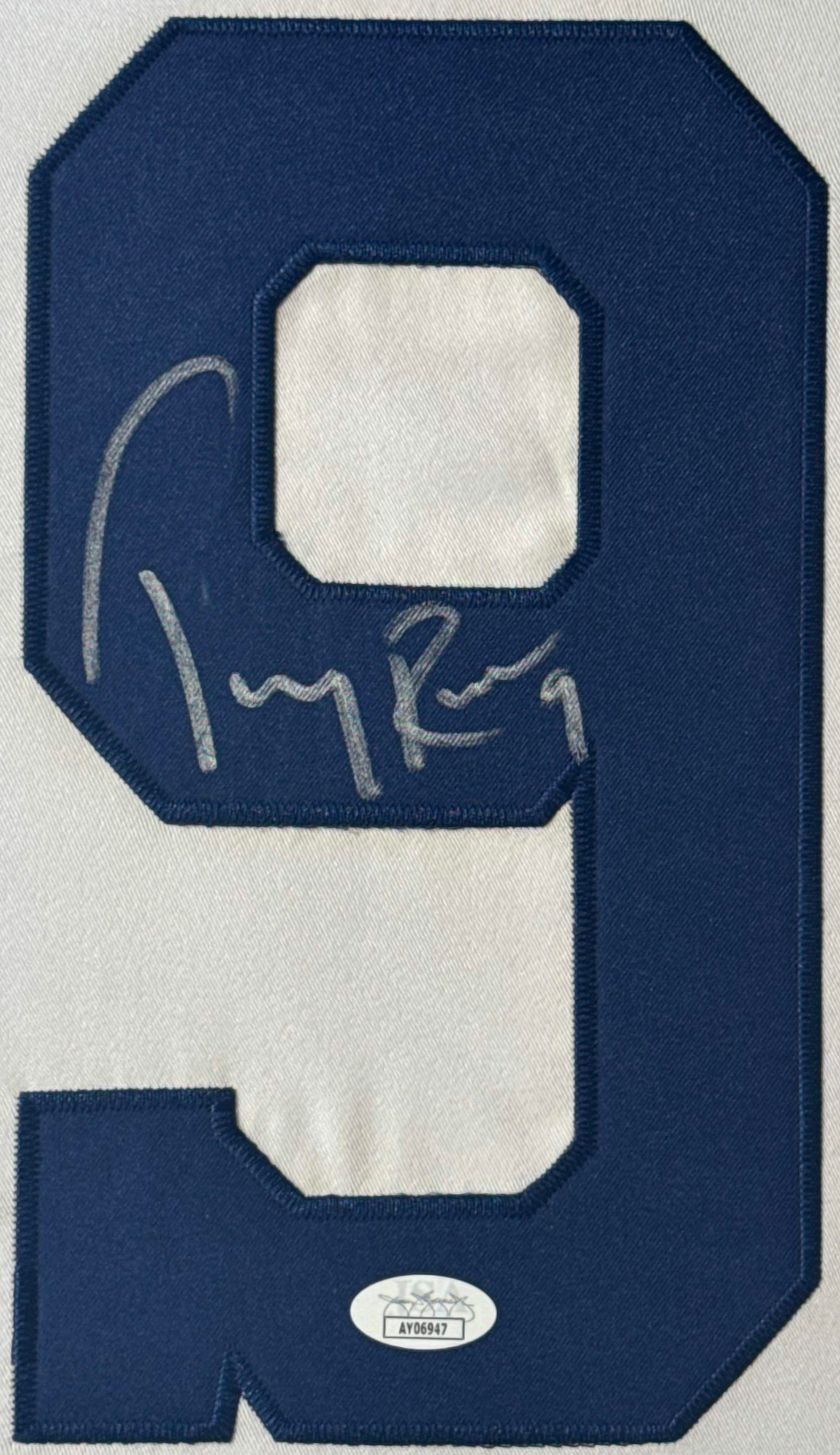 Tony Romo Signed Dallas Cowboys Jersey Framed JSA COA - Close up of Number