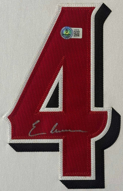 Elly De La Cruz Signed Cincinnati Reds Jersey Framed Beckett COA - Close up of Number