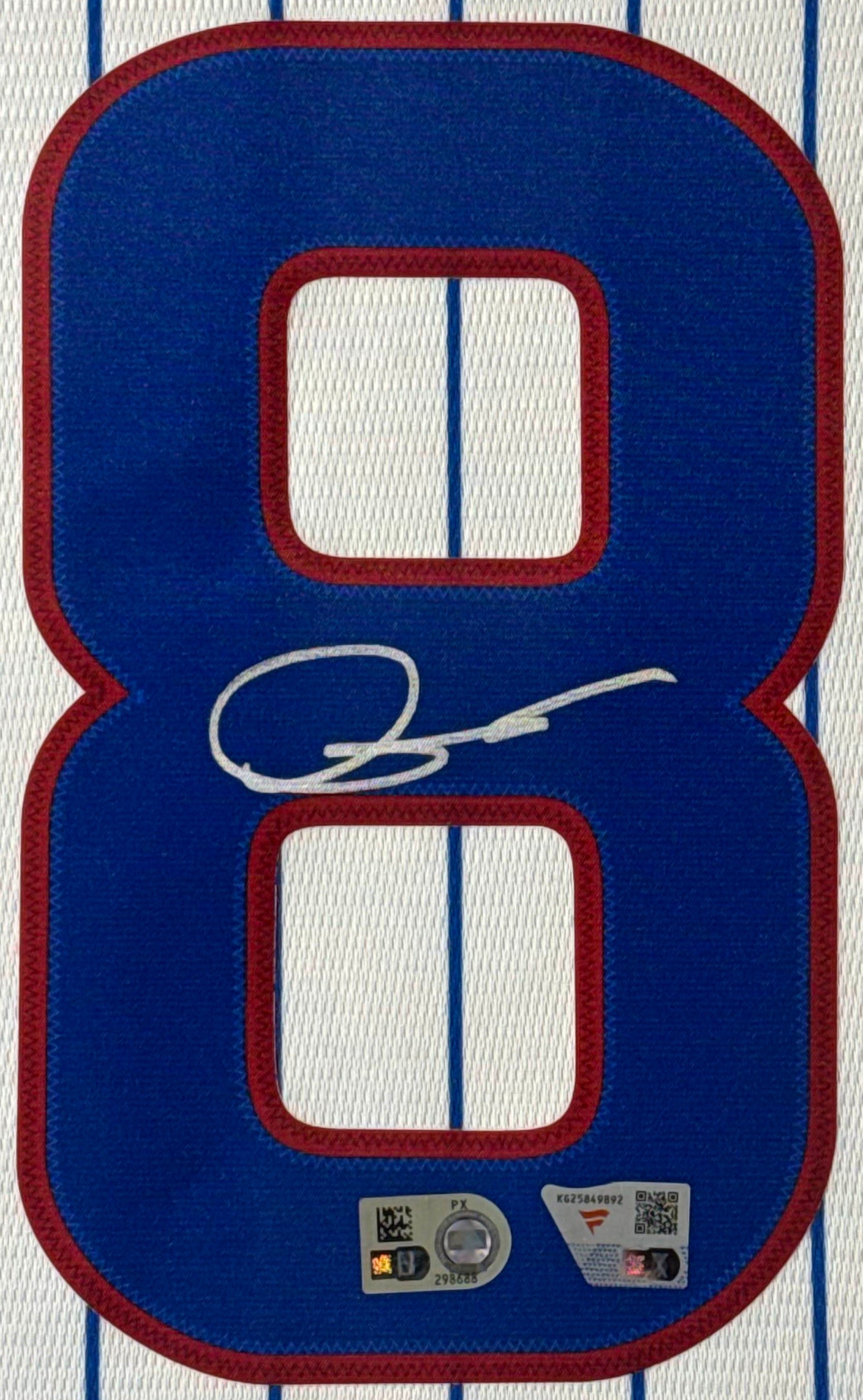 Shota Imanaga Signed Chicago Cubs Nike Jersey Framed Fanatics & MLB COA - Close up of Number