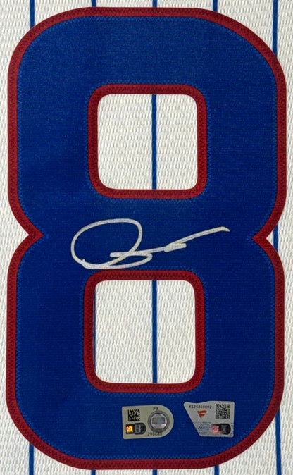 Shota Imanaga Signed Chicago Cubs Nike Jersey Framed Fanatics & MLB COA - Close up of Number