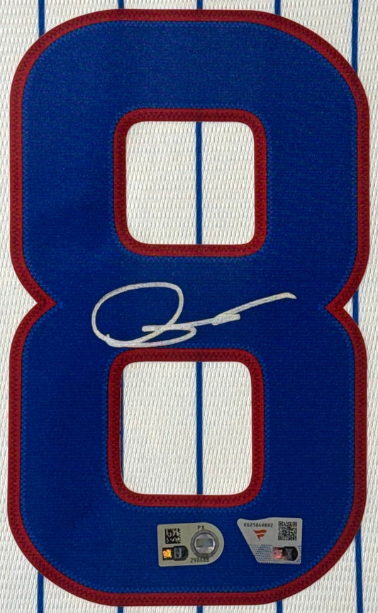 Shota Imanaga Signed Chicago Cubs Nike Jersey Framed Fanatics & MLB COA - Close up of Number