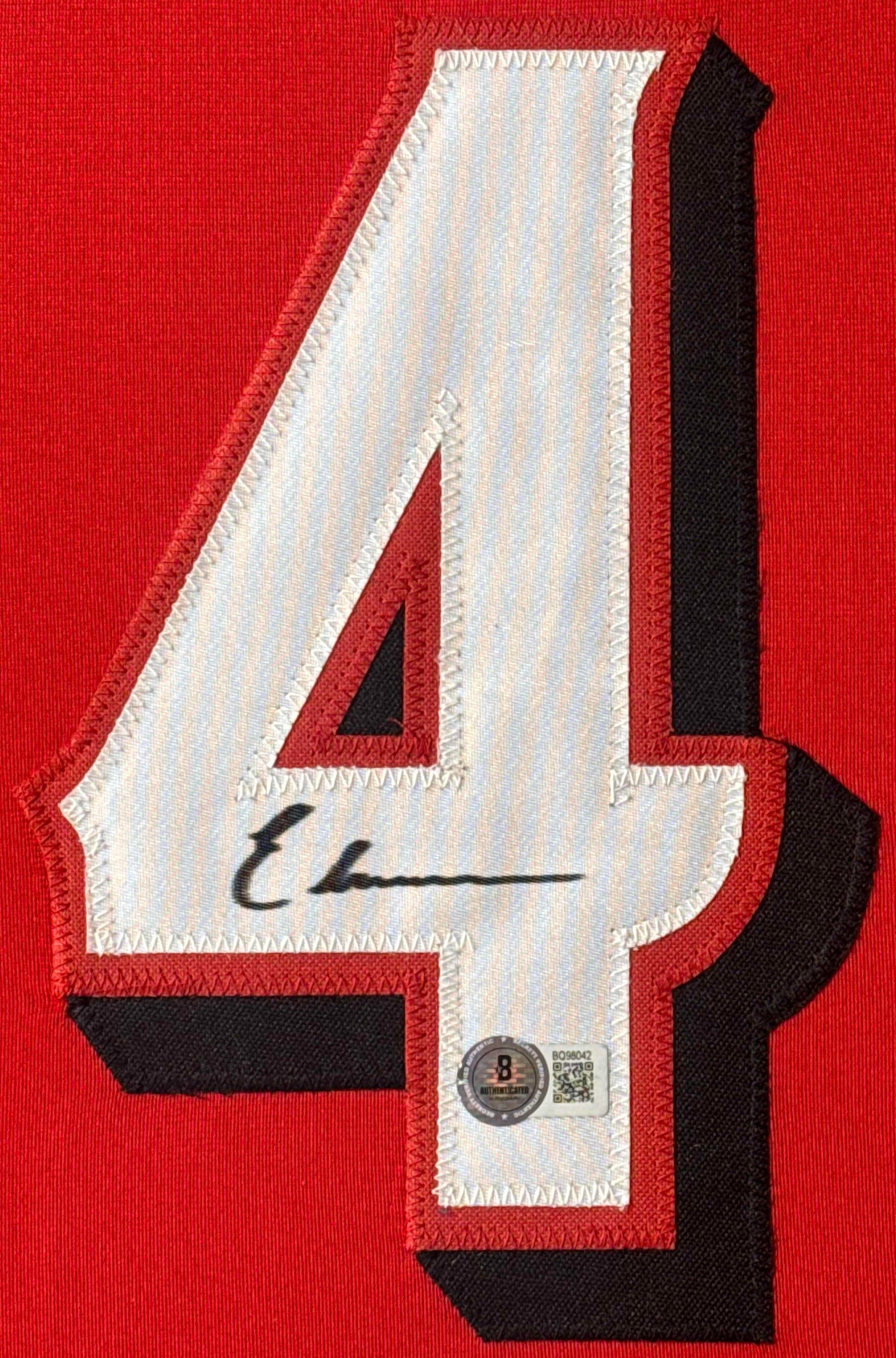 Elly De La Cruz Signed Cincinnati Reds Jersey Framed Beckett COA - Photo of frame