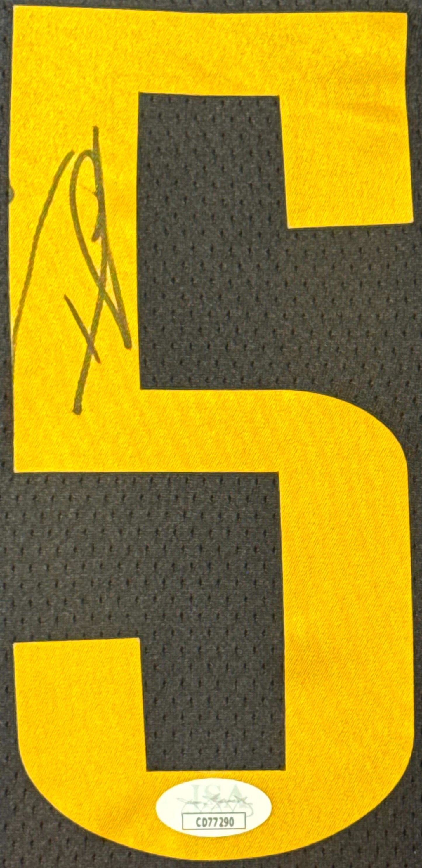 Isaiah Hartenstein Signed Oklahoma City Thunder Nike Jersey Framed JSA COA - Close up of Number
