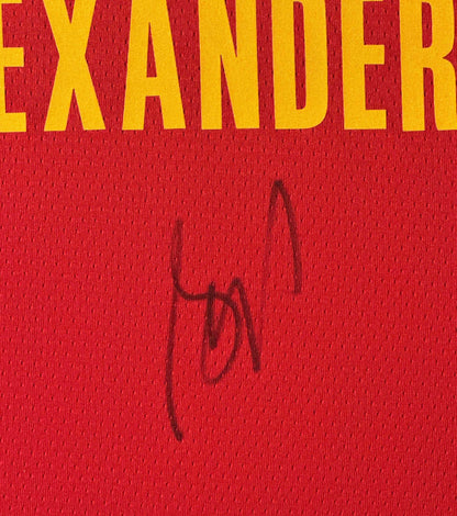 Shai Gilgeous-Alexander Signed 2025 NBA All-Star Nike Jersey Framed PSA COA - Close up of Number