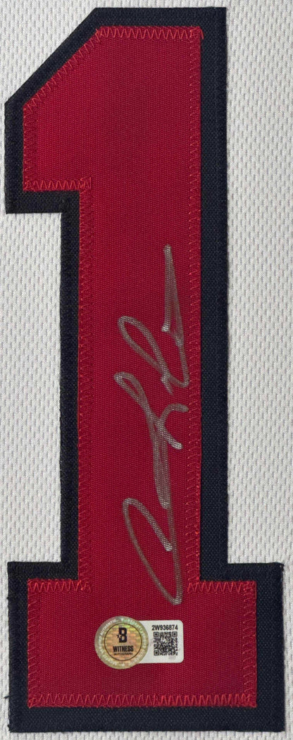 Dennis Rodman Signed Chicago Bulls Jersey Framed Beckett COA - Close up of Number