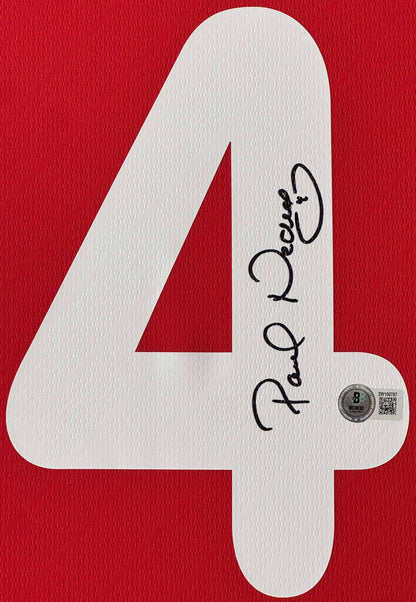 Pavel Nedved Signed Czech Republic Puma Jersey Framed Beckett COA - Close up of Number