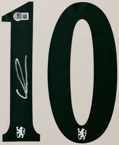 Cole Palmer Signed Chelsea Nike Jersey Framed Beckett COA - Close up of Number