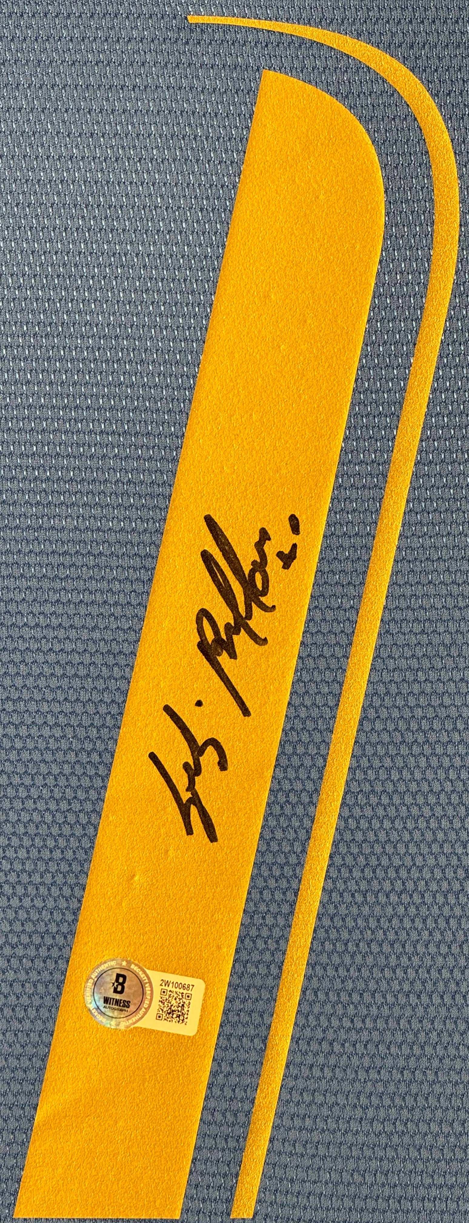 Gianluigi Buffon Signed Italy Puma Jersey Framed Beckett COA - Close up of Number