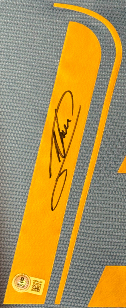 Alessandro Nesta Signed Italy Puma Jersey Framed Beckett COA - Close up of Number