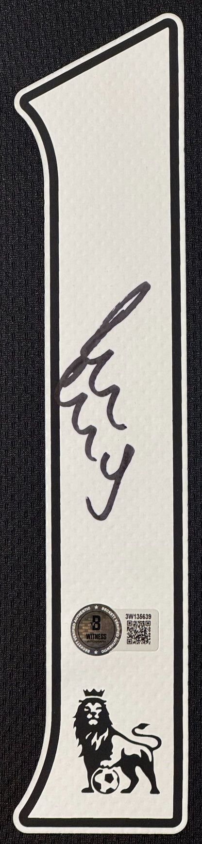Paul Scholes Signed Manchester United Nike Jersey Framed Beckett COA - Close up of Number