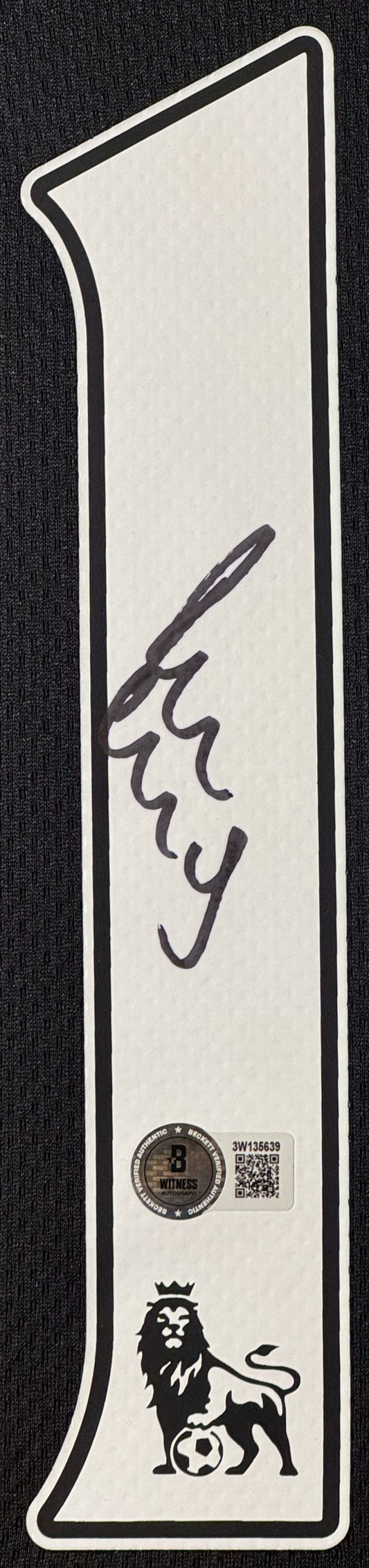Paul Scholes Signed Manchester United Nike Jersey Framed Beckett COA - Close up of Number
