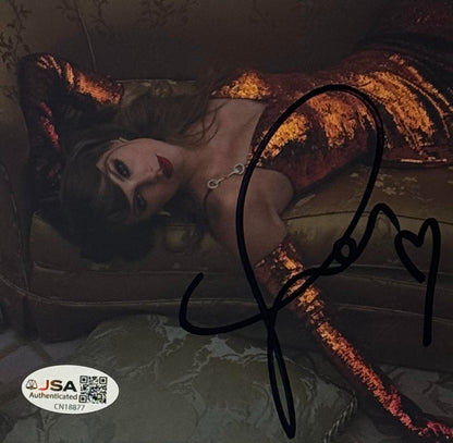 Taylor Swift Signed The Life Of A Showgirl #2 CD Insert Framed JSA COA - Close up of Number