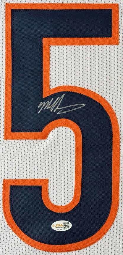 Mike Singletary Signed Chicago Bears Jersey Framed JSA COA - Close up of Number