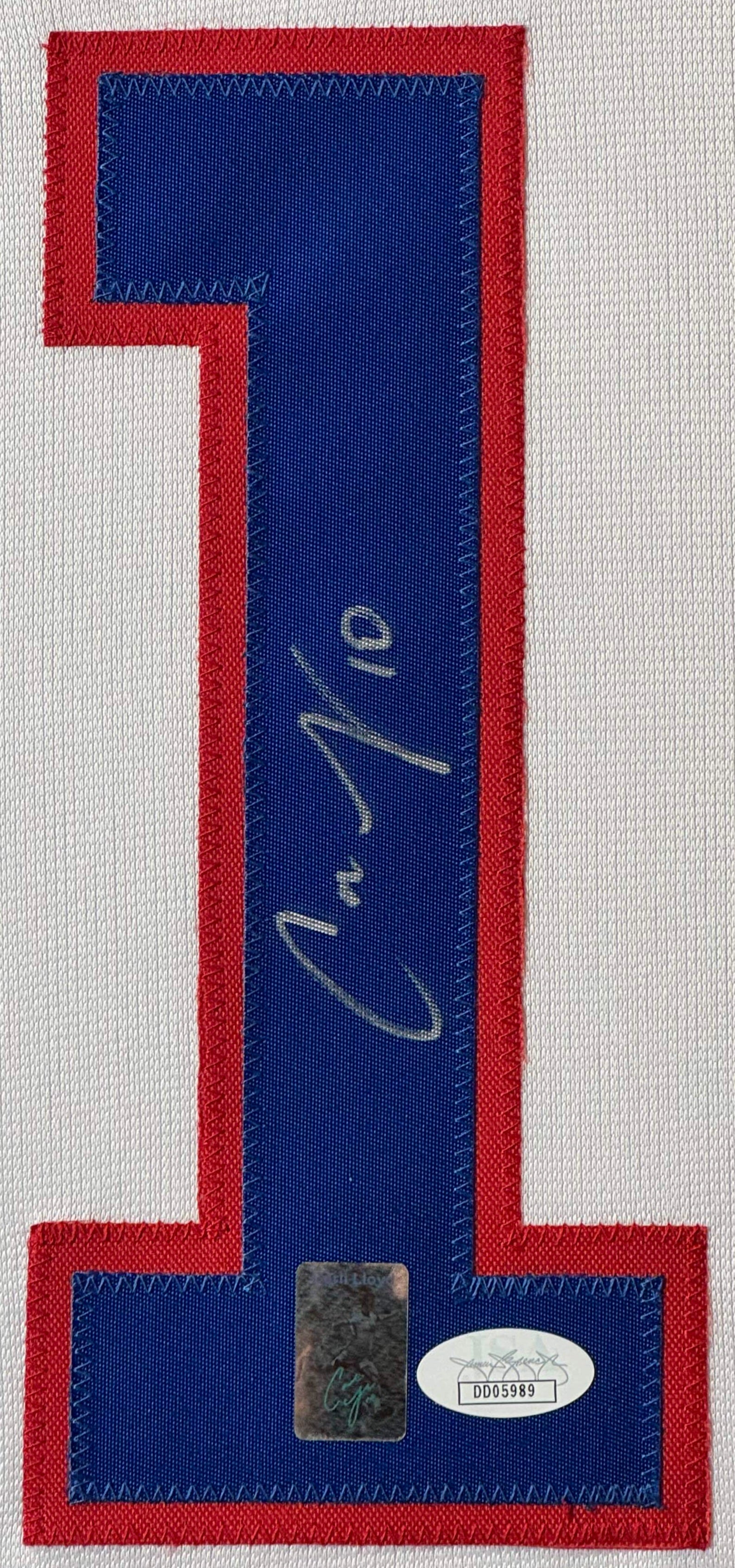 Carli Lloyd Signed USA Jersey Framed Lloyd Holograms & JSA COA - Close up of Number