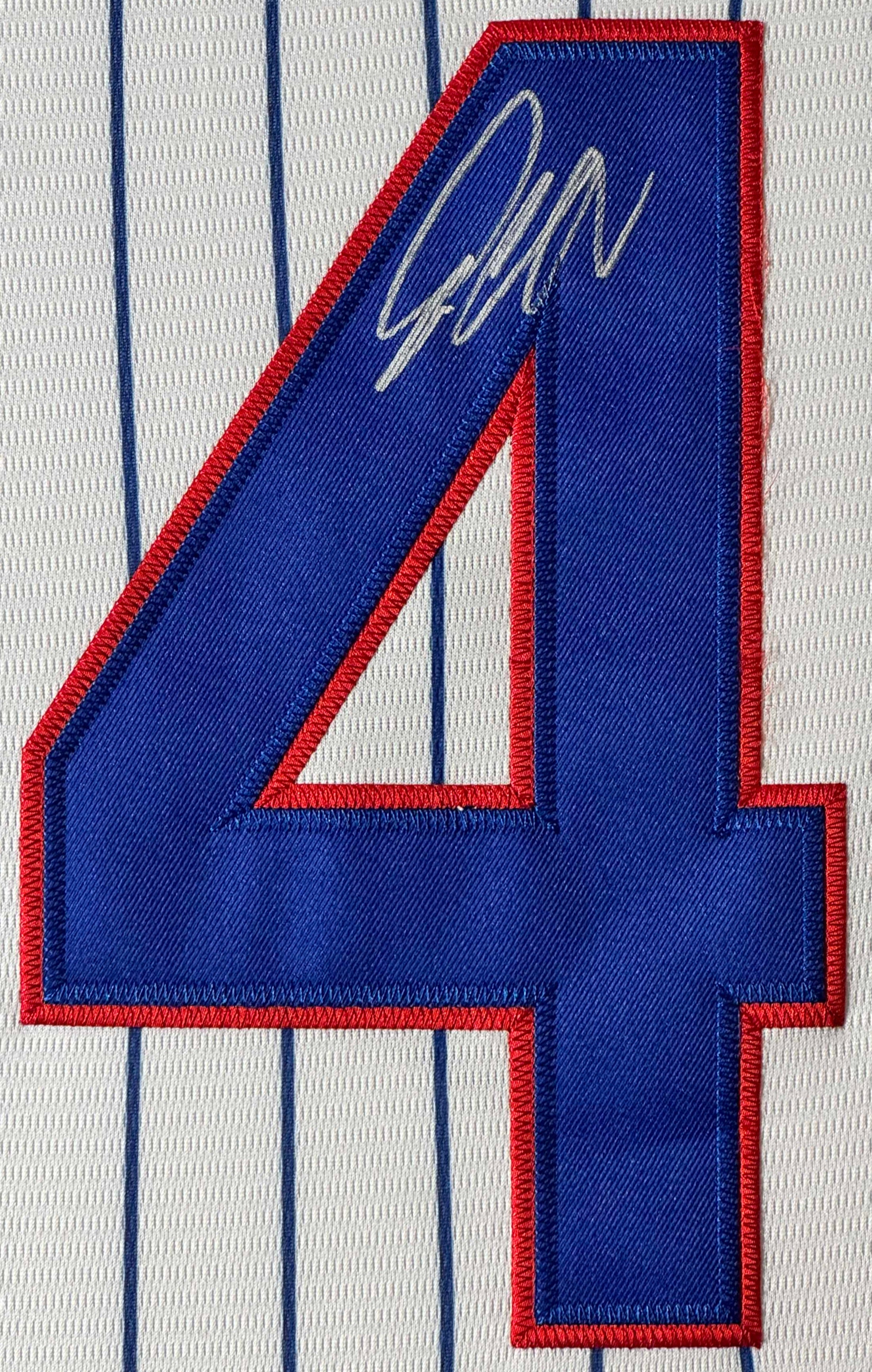 Pete Crow-Armstrong Signed Chicago Cubs Nike Jersey Framed GRAD LOA PCA - Photo of frame