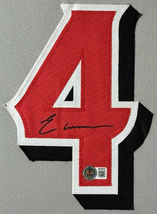 Elly De La Cruz Signed Cincinnati Reds Jersey Framed Beckett COA - Close up of Number