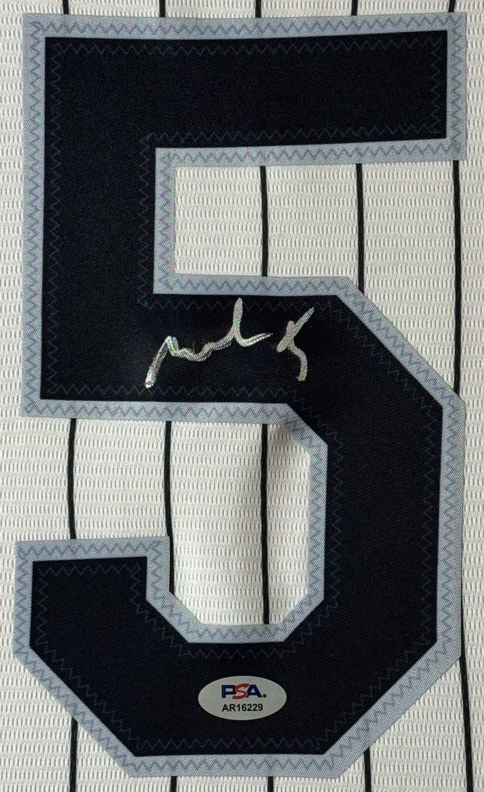 Munetaka Murakami Signed Chicago White Sox Nike Jersey Framed PSA COA - Close up of Number