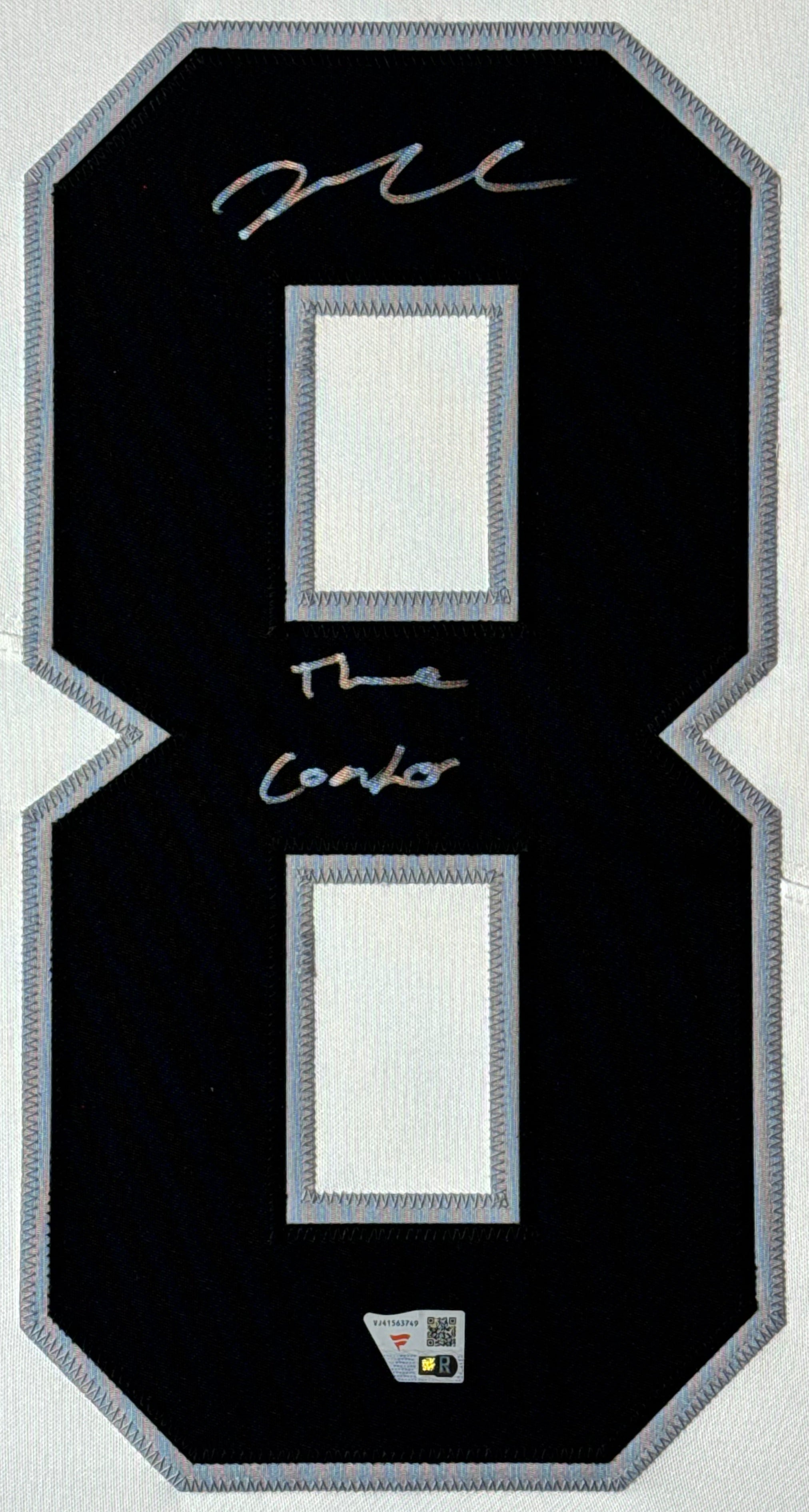 Maxx Crosby Signed Las Vegas Raiders Nike Jersey Framed Fanatics COA INSCRIBED - Close up of Number