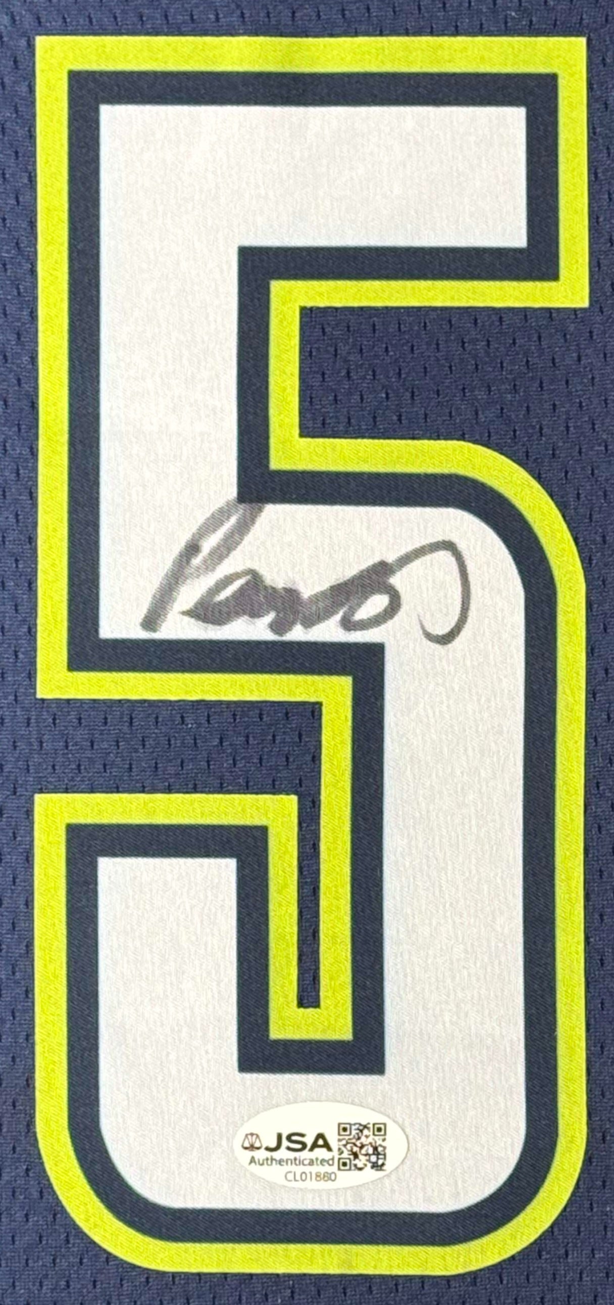 Paige Bueckers Signed Dallas Wings Nike Jersey Framed JSA COA - Close up of Number