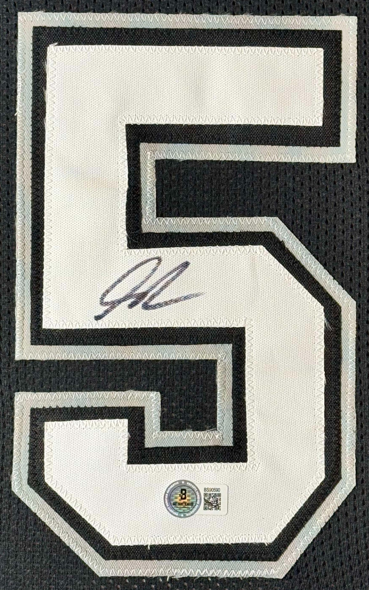Stephon Castle Signed San Antonio Spurs Jersey Framed Beckett COA - Photo of frame