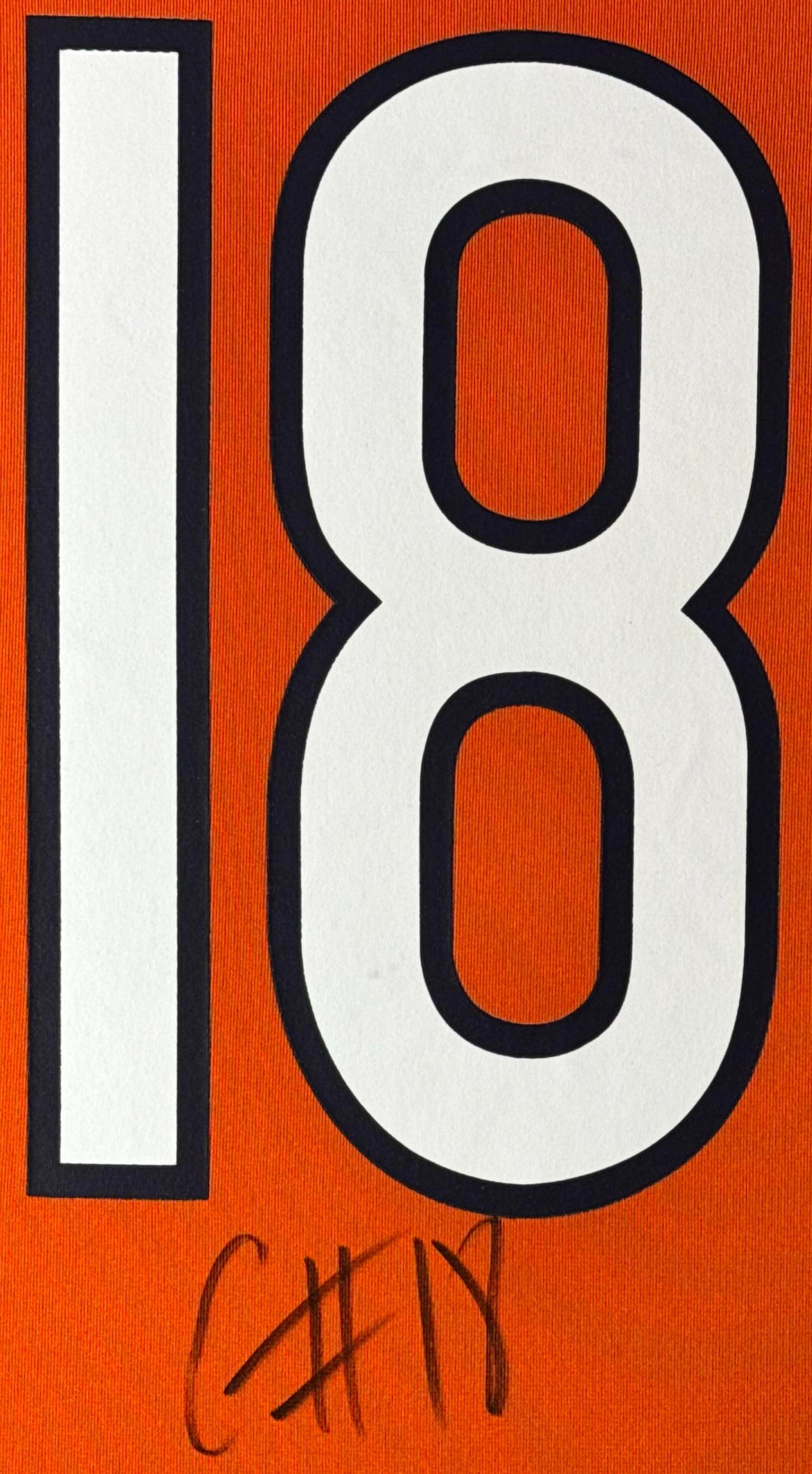 Caleb Williams Signed Chicago Bears Nike Jersey Framed JSA COA - Close up of Number