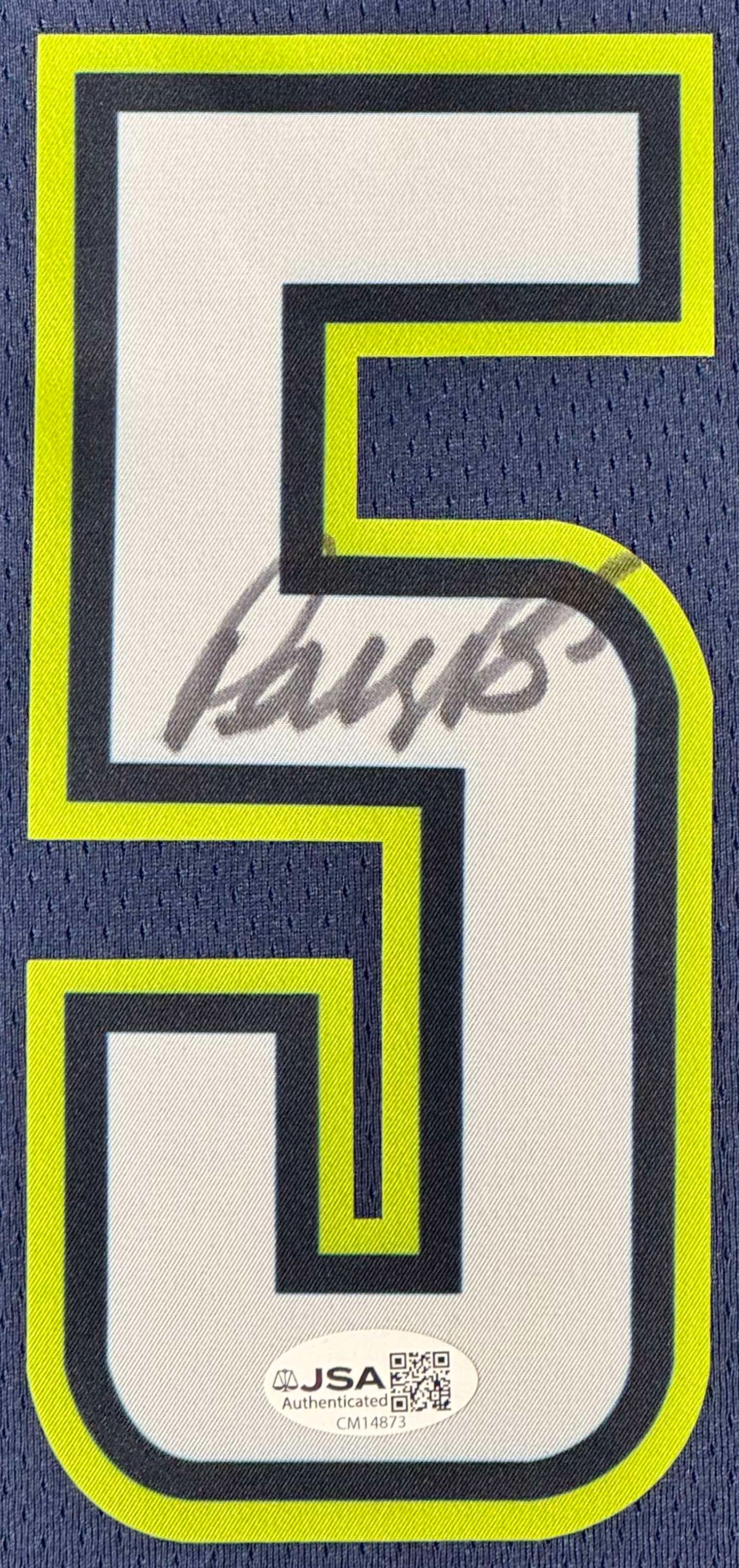 Paige Bueckers Signed Dallas Wings Nike Jersey Framed JSA COA - Close up of Number