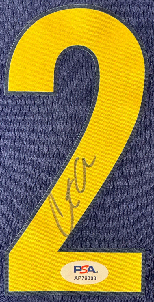 Caitlin Clark Signed Indiana Fever Nike Jersey Framed PSA COA - Close up of Number