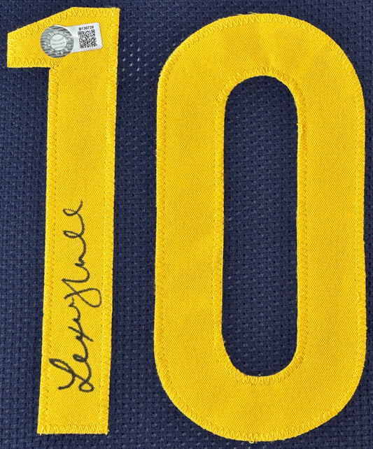 Lexie Hull Signed Indiana Fever Jersey Framed Schwartz COA - Close up of Number