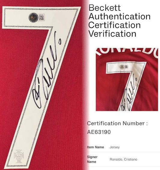 Cristiano Ronaldo Signed Portugal Nike Jersey Framed Beckett COA PHOTOMATCHED