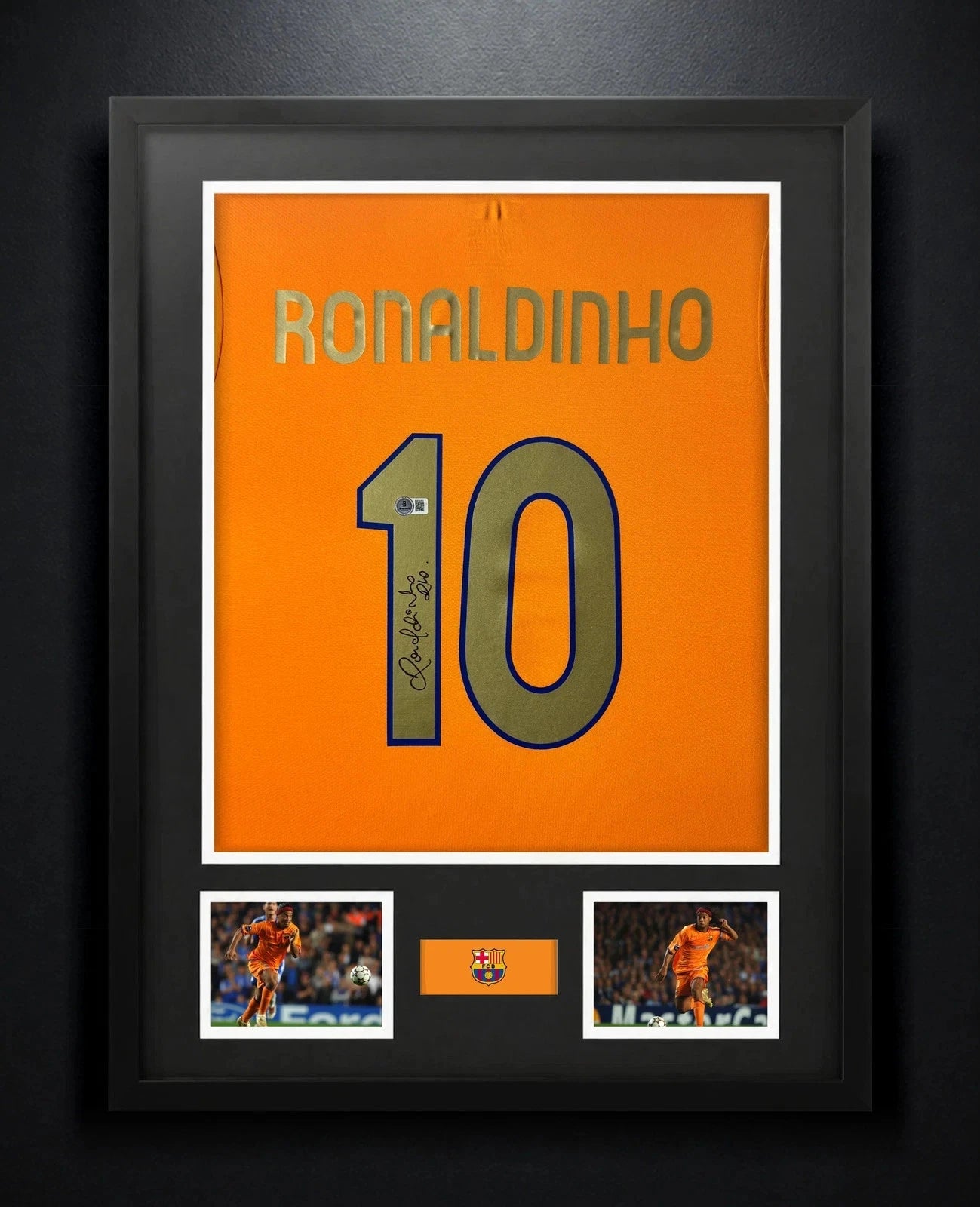 Nazario + Ronaldinho Jersey Framed Bundle PRIVATE SALE