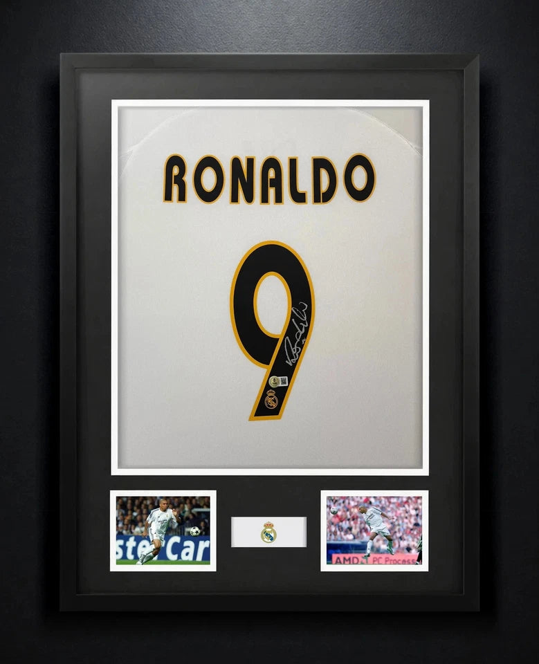 Nazario + Ronaldinho Jersey Framed Bundle PRIVATE SALE